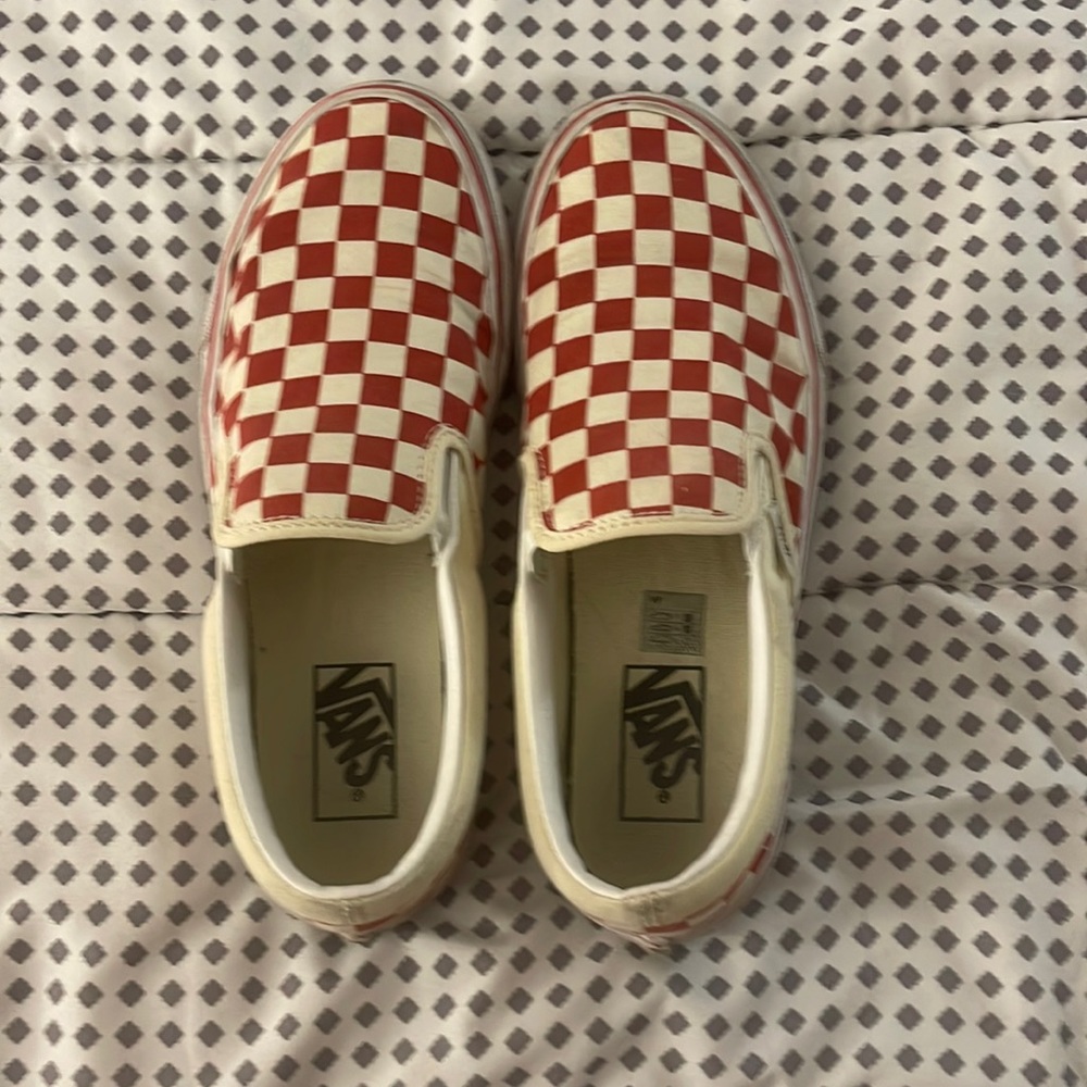 Vans slip ons! Lightly worn!